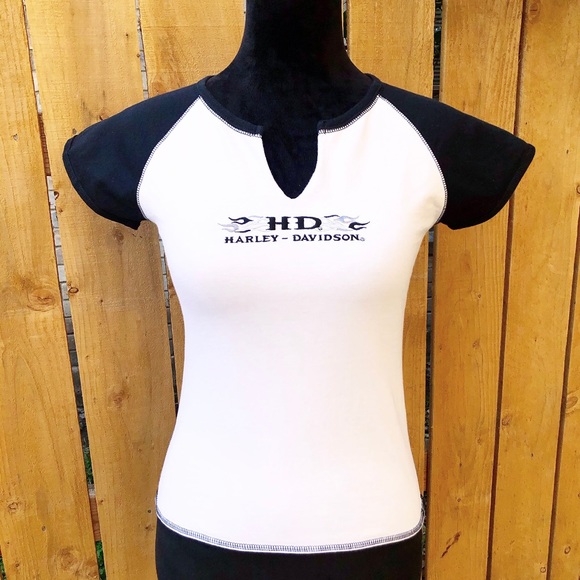 Harley-Davidson Tops - COPY - NWT Harley-Davidson Black & White T-Shirt